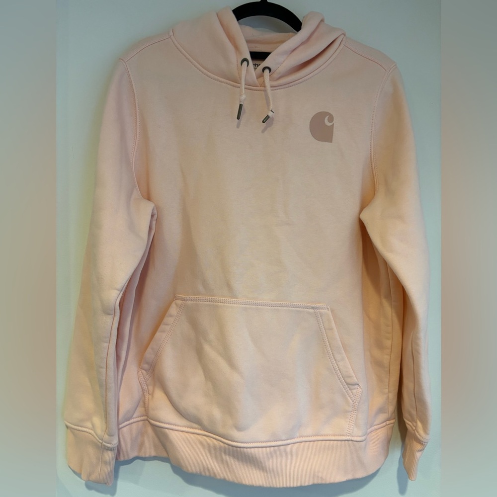Carhartt Women's Soft Pink Hoodie - Picture 7 of 7